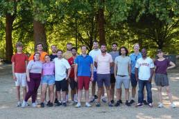 The summer party 'sports day' event, with most of the team
